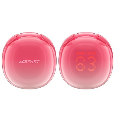 Беспроводные наушники Acefast T9 Crystal (Air) color bluetooth earbuds - Pomelo red Беспроводные наушники Acefast T9 Crystal (Air) color bluetooth earbuds - Pomelo red