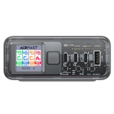 Зарядка Acefast Z4 PD218W GaN (3C+A) desktop charging adapter (EU) - Space gray Зарядка Acefast Z4 PD218W GaN (3C+A) desktop charging adapter (EU) - Space gray