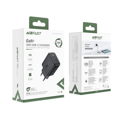 Сетевой адаптер Acefast A21 30W - Black Сетевой адаптер Acefast A21 30W - Black