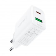 Сетевой адаптер Acefast A25 PD20W (C+A) - White