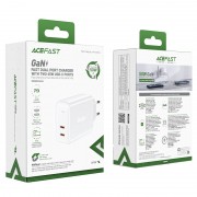 Сетевой адаптер ACEFAST A29 PD50W GaN (C+C) - White