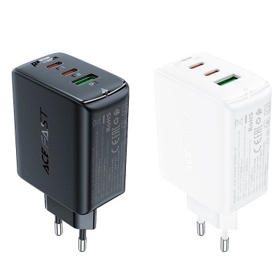 Сетевой адаптер ACEFAST A41 PD65W GaN (2C+A) - White Сетевой адаптер ACEFAST A41 PD65W GaN (2C+A) - White