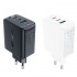 Сетевой адаптер ACEFAST A41 PD65W GaN (2C+A) - White Сетевой адаптер ACEFAST A41 PD65W GaN (2C+A) - White