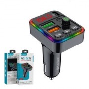 Автомобильное зарядное устройство Celebrat CC05 Car Multifunction Adapterg PD+QC3.0 20W Wireless MP3 - Black