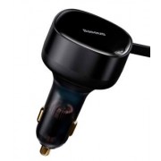Автомобильное ЗУ Baseus Enjoyment Retractable 2-in-1 Car Charger C+C 33W (C00035500111-00)
