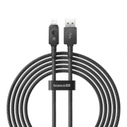 Кабель Baseus Unbreakable Series Fast Charging Data Cable USB to IP 2.4A 2m - Cluster Black (P10355802111-01)