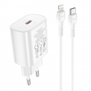 Зарядка hoco N22 Jetta PD25W charger set (Type-C to iP) (EU) - White