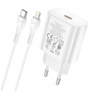Зарядка hoco N22 Jetta PD25W charger set (Type-C to iP) (EU) - White