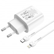 Зарядка hoco N22 Jetta PD25W charger set (Type-C to iP) (EU) - White
