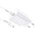 Зарядка hoco N22 Jetta PD25W charger set (Type-C to iP) (EU) - White Зарядка hoco N22 Jetta PD25W charger set (Type-C to iP) (EU) - White