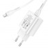 Зарядка hoco N22 Jetta PD25W charger set (Type-C to iP) (EU) - White Зарядка hoco N22 Jetta PD25W charger set (Type-C to iP) (EU) - White
