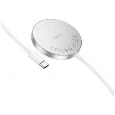 Беспроводная зарядка Hoco CW53 Quick Magnetic Wireless Fast Charger - Silver Беспроводная зарядка Hoco CW53 Quick Magnetic Wireless Fast Charger - Silver