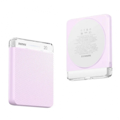 Power Bank REMAX Cube Series 20W Magnetic Wireless Charging RPP-8 (5000mAh) Purple Power Bank REMAX Cube Series 20W Magnetic Wireless Charging RPP-8 (5000mAh) Purple