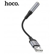 Переходник Hoco LS36 fresh external sound card USB to 3.5 - Black