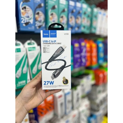 Кабель HOCO U133 Monte PD Charging Data Cable (Type-c to IP) - Black Кабель HOCO U133 Monte PD Charging Data Cable (Type-c to IP) - Black