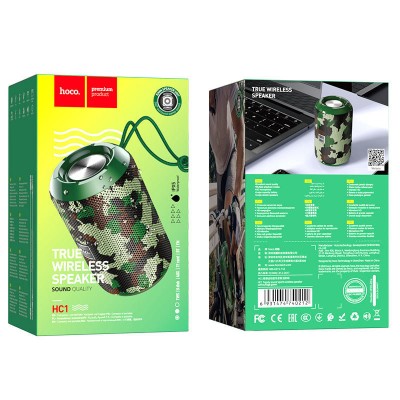 Колонка hoco HC1 Trendy sound - Camouflage Green Колонка hoco HC1 Trendy sound - Camouflage Green