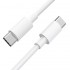 Кабель hoco X51 High-power 100W charging data cable Type-C to Type-C (L=1M) - White Кабель hoco X51 High-power 100W charging data cable Type-C to Type-C (L=1M) - White