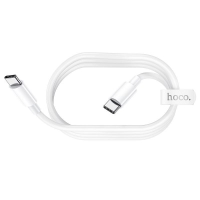 Кабель hoco X51 High-power 100W charging data cable Type-C to Type-C (L=1M) - White Кабель hoco X51 High-power 100W charging data cable Type-C to Type-C (L=1M) - White