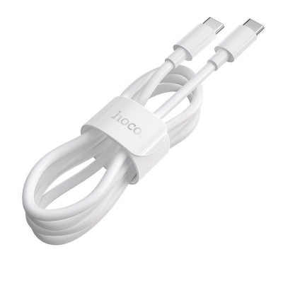 Кабель hoco X51 High-power 100W charging data cable Type-C to Type-C (L=1M) - White Кабель hoco X51 High-power 100W charging data cable Type-C to Type-C (L=1M) - White