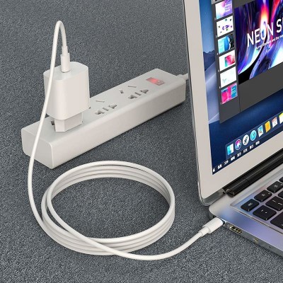 Кабель hoco X51 High-power 100W charging data cable Type-C to Type-C (L=1M) - White Кабель hoco X51 High-power 100W charging data cable Type-C to Type-C (L=1M) - White
