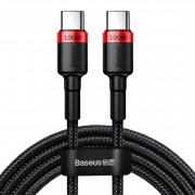 Кабель Baseus Cafule PD2.0 100W flash charging USB For Type-C cable (20V 5A) 2m (CATKLF-AL91) - Red+Black