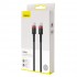 Кабель Baseus Cafule PD2.0 100W flash charging USB For Type-C cable (20V 5A) 2m (CATKLF-AL91) - Red+Black Кабель Baseus Cafule PD2.0 100W flash charging USB For Type-C cable (20V 5A) 2m (CATKLF-AL91) - Red+Black
