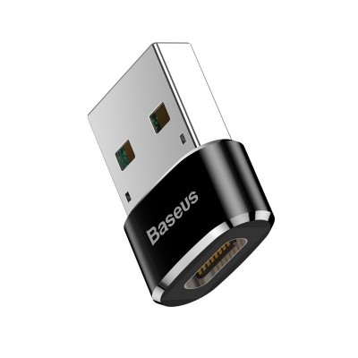 Переходник Baseus USB Male To Type-C Female Adapter Converter (CAAOTG-01) - Черный Переходник Baseus USB Male To Type-C Female Adapter Converter (CAAOTG-01) - Черный