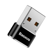 Переходник Baseus USB Male To Type-C Female Adapter Converter (CAAOTG-01) - Черный