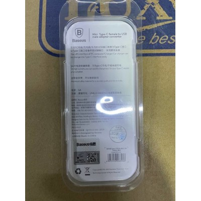 Переходник Baseus USB Male To Type-C Female Adapter Converter (CAAOTG-01) - Черный Переходник Baseus USB Male To Type-C Female Adapter Converter (CAAOTG-01) - Черный