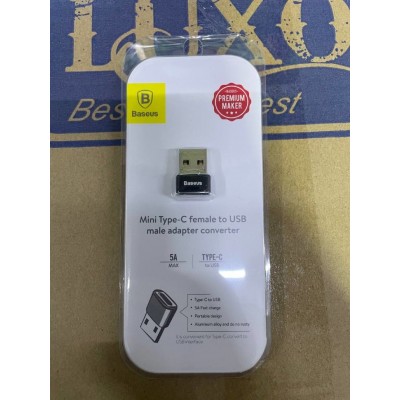 Переходник Baseus USB Male To Type-C Female Adapter Converter (CAAOTG-01) - Черный Переходник Baseus USB Male To Type-C Female Adapter Converter (CAAOTG-01) - Черный