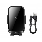 Держатель Baseus Halo Electric 15W (SUDD000001) - Black