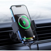 Держатель Baseus Halo Electric 15W (SUDD000001) - Black