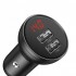 Автомобильное зарядное устройство Baseus Digital Display Dual USB 4.8A Car Charger 24W (CCBX-0G) - Grey Автомобильное зарядное устройство Baseus Digital Display Dual USB 4.8A Car Charger 24W (CCBX-0G) - Grey