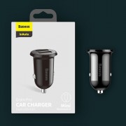 Автомобильное зарядное устройство Baseus Grain Pro Car Charger (Dual USB 4.8A ) (CCALLP-01) - Black