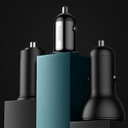Автомобильное зарядное устройство Baseus Grain Pro Car Charger (Dual USB 4.8A ) (CCALLP-01) - Black