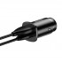 Автомобильное зарядное устройство Baseus Square metal A+C 30W PPS Car Charger (PD3.0 QC4.0+SCP AFC) (CCALL-AS01) - Black Автомобильное зарядное устройство Baseus Square metal A+C 30W PPS Car Charger (PD3.0 QC4.0+SCP AFC) (CCALL-AS01) - Black