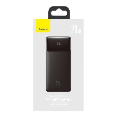 Power Bank Baseus Bipow Digital Display 30000mAh 20W (PPDML-N01) - Black Power Bank Baseus Bipow Digital Display 30000mAh 20W (PPDML-N01) - Black