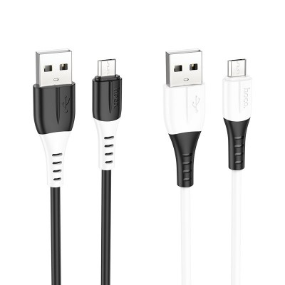 Кабель Hoco X82 Micro silicone charging data cable - White Кабель Hoco X82 Micro silicone charging data cable - White