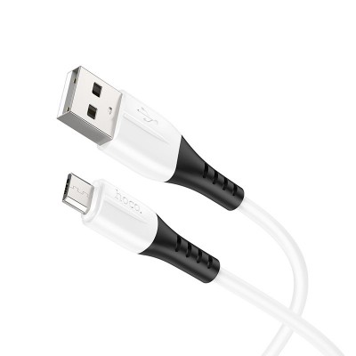 Кабель Hoco X82 Micro silicone charging data cable - White Кабель Hoco X82 Micro silicone charging data cable - White