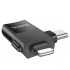 Кабель Hoco UA17 IP male/Type-c male to USB female (Two-in-one) adapter - Черный Кабель Hoco UA17 IP male/Type-c male to USB female (Two-in-one) adapter - Черный