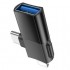 Кабель Hoco UA17 IP male/Type-c male to USB female (Two-in-one) adapter - Черный Кабель Hoco UA17 IP male/Type-c male to USB female (Two-in-one) adapter - Черный