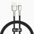 Кабель Baseus Cafule Series Metal Data Cable USB to IP 2.4A 0.25m - Black (CALJK-01) Кабель Baseus Cafule Series Metal Data Cable USB to IP 2.4A 0.25m - Black (CALJK-01)