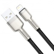 Кабель Baseus Cafule Series Metal Data Cable USB to IP 2.4A 0.25m - Black (CALJK-01)