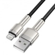 Кабель Baseus Cafule Series Metal Data Cable USB to IP 2.4A 0.25m - Black (CALJK-01)