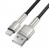 Кабель Baseus Cafule Series Metal Data Cable USB to IP 2.4A 0.25m - Black (CALJK-01) Кабель Baseus Cafule Series Metal Data Cable USB to IP 2.4A 0.25m - Black (CALJK-01)