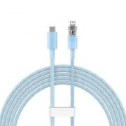 Кабель BASEUS explorer series fast charging cable with smart temperature control type-c to ip 20w 1m - Blue (CATS010203)