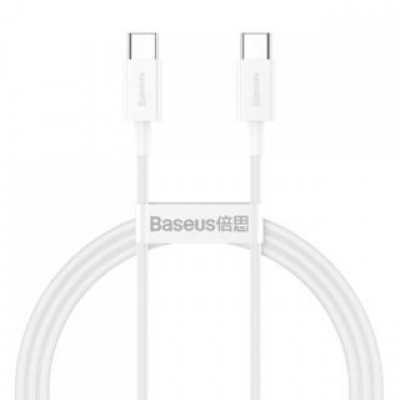 Кабель Baseus superior series fast charging data cable type-c to type-c 100w 1m - Черный (Catys-b02) Кабель Baseus superior series fast charging data cable type-c to type-c 100w 1m - Черный (Catys-b02)