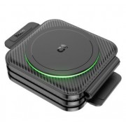 Беспроводная зарядка Hoco CQ4 unique 3-in-1 folding magnetic wireless fast charger - Черный
