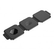 Беспроводная зарядка Hoco CQ4 unique 3-in-1 folding magnetic wireless fast charger - Черный
