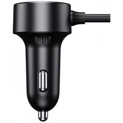 Автомобильное ЗУ Baseus High Efficiency Pro 1-for-2 Car Cigarette Lighter 30W (C00455300121-00) - Черный Автомобильное ЗУ Baseus High Efficiency Pro 1-for-2 Car Cigarette Lighter 30W (C00455300121-00) - Черный